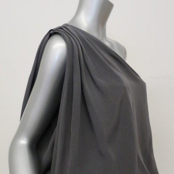 Ramy Brook One Shoulder Blouse Gray - Picture 3 of 5